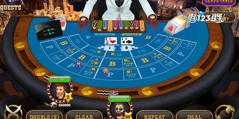Luật chơi baccarat cơ bản tại 123B