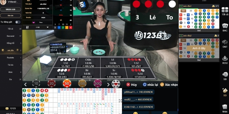 Cách chơi xóc đĩa online tại 123B hiệu quả